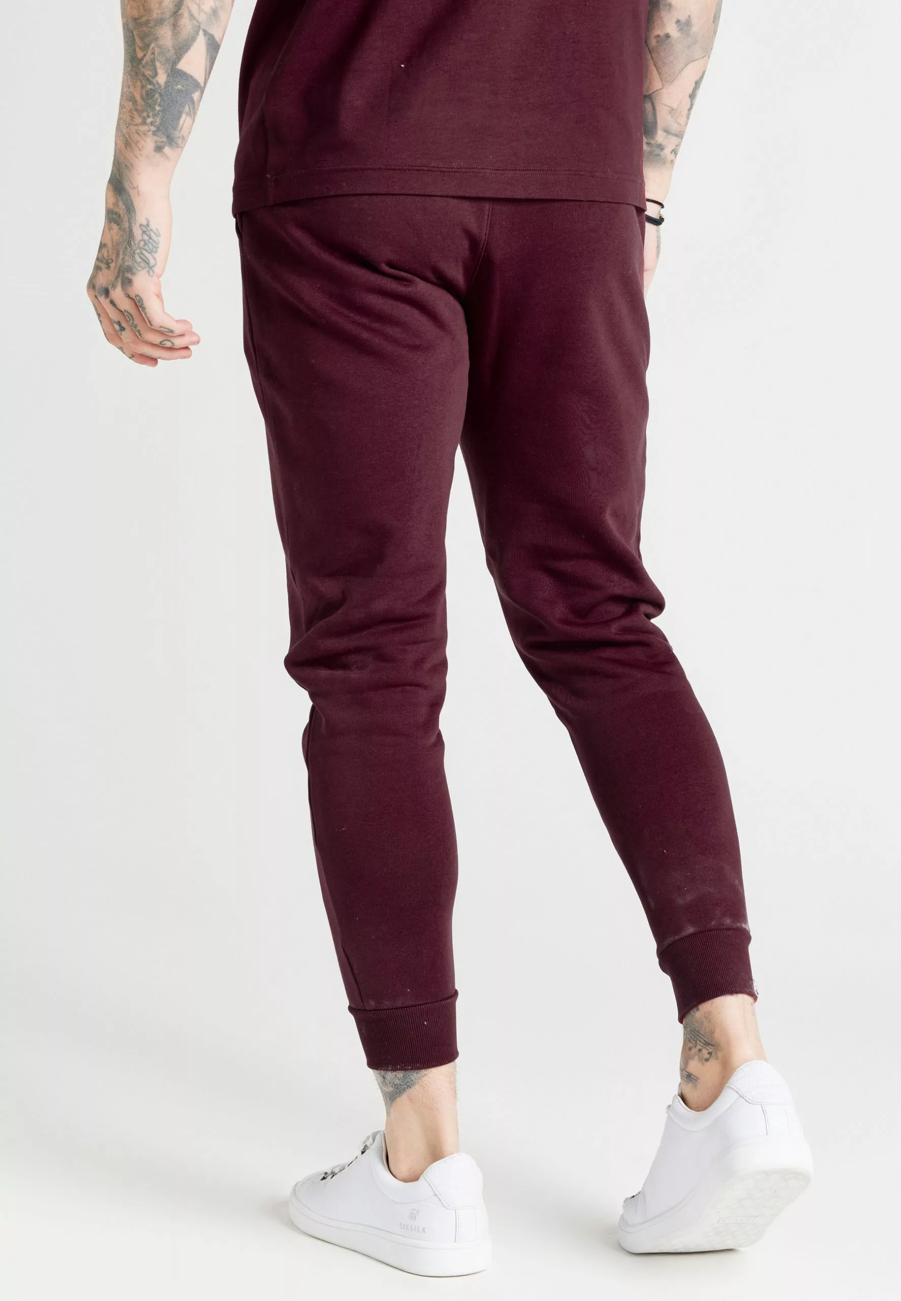 SikSilk Core Cuffed Jogger - Trainingsbroek - Burgundy 6 SikSilk Core Cuffed Jogger - Trainingsbroek - Burgundy - Afbeelding 4