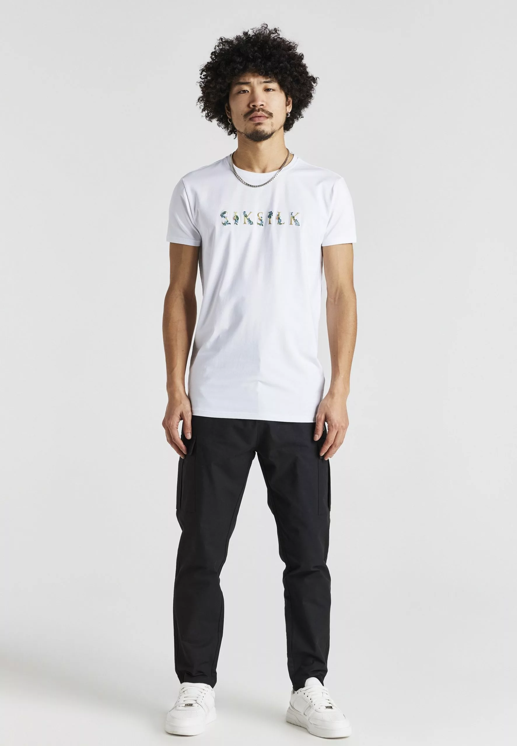 SikSilk T-Shirt Print - White 4 SikSilk T-Shirt Print - White - Afbeelding 2