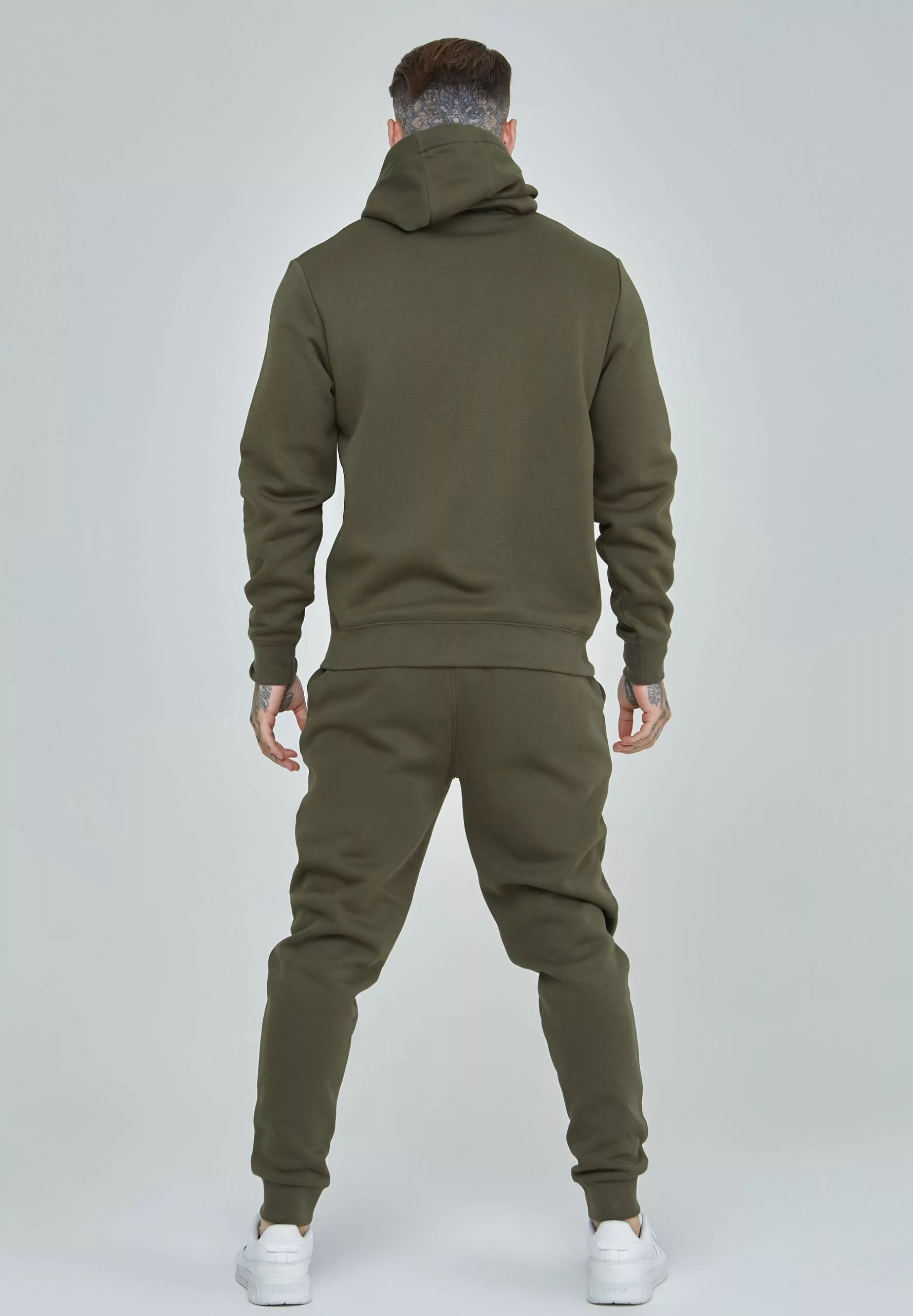 SikSilk Essential Overhead - Hoodie - Khaki 5 SikSilk Essential Overhead - Hoodie - Khaki - Afbeelding 3