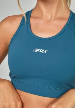 SikSilk Sports Performance Crop - Top - Teal -Outlet SikSilk Winkel bb72c1af61ac4e3c87f12abc48456b04