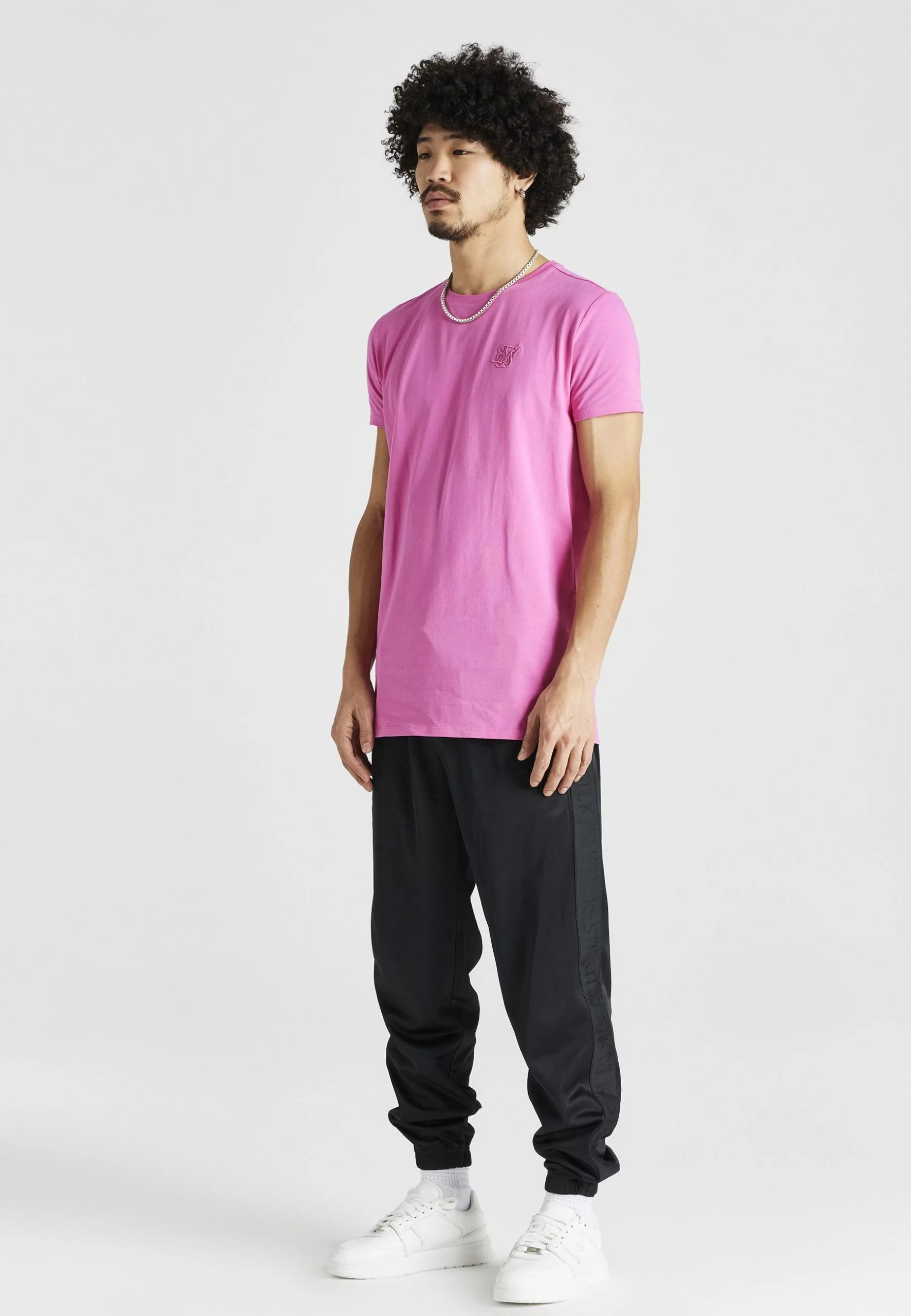 SikSilk Essential - T-Shirt Print - Pink 6 SikSilk Essential - T-Shirt Print - Pink - Afbeelding 4