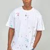 SikSilk Paint Splatter Oversized- T-Shirt Print - White 2 SikSilk Paint Splatter Oversized- T-Shirt Print - White -Outlet SikSilk Winkel bca1bed549da4154a2dc5b7b8d42385a