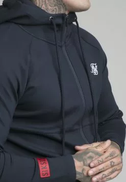 SikSilk Exhibit Pro- Sweater Met Rits - Navy -Outlet SikSilk Winkel bd082146a88344549f00d4d609422a6a