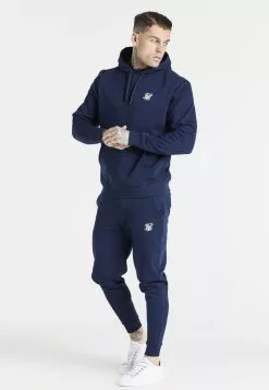 SikSilk Hoodie - Navy -Outlet SikSilk Winkel bdd238fca56c41d88ed5f07ae42b1372