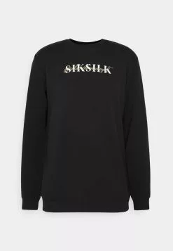 SikSilk Dual Script Logo Crew - Sweater - Black 12 SikSilk Dual Script Logo Crew - Sweater - Black -Outlet SikSilk Winkel be649973f56d46b99a0e9b6661110964