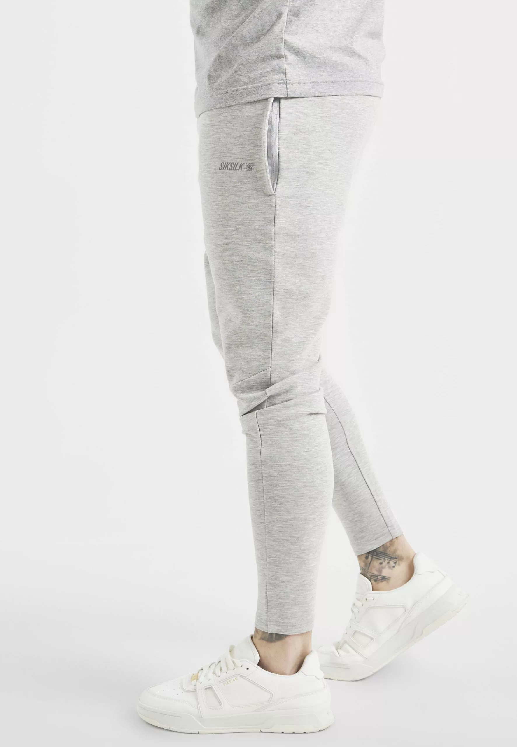 SikSilk Basic- Trainingsbroek - Grey Marl 6 SikSilk Basic- Trainingsbroek - Grey Marl - Afbeelding 4