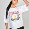 SikSilk T-Shirt Print - White 1 SikSilk T-Shirt Print - White -Outlet SikSilk Winkel bfb3d4ee0e254d6497276035406929ca