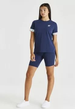 SikSilk Rainbow - T-Shirt Print - Navy