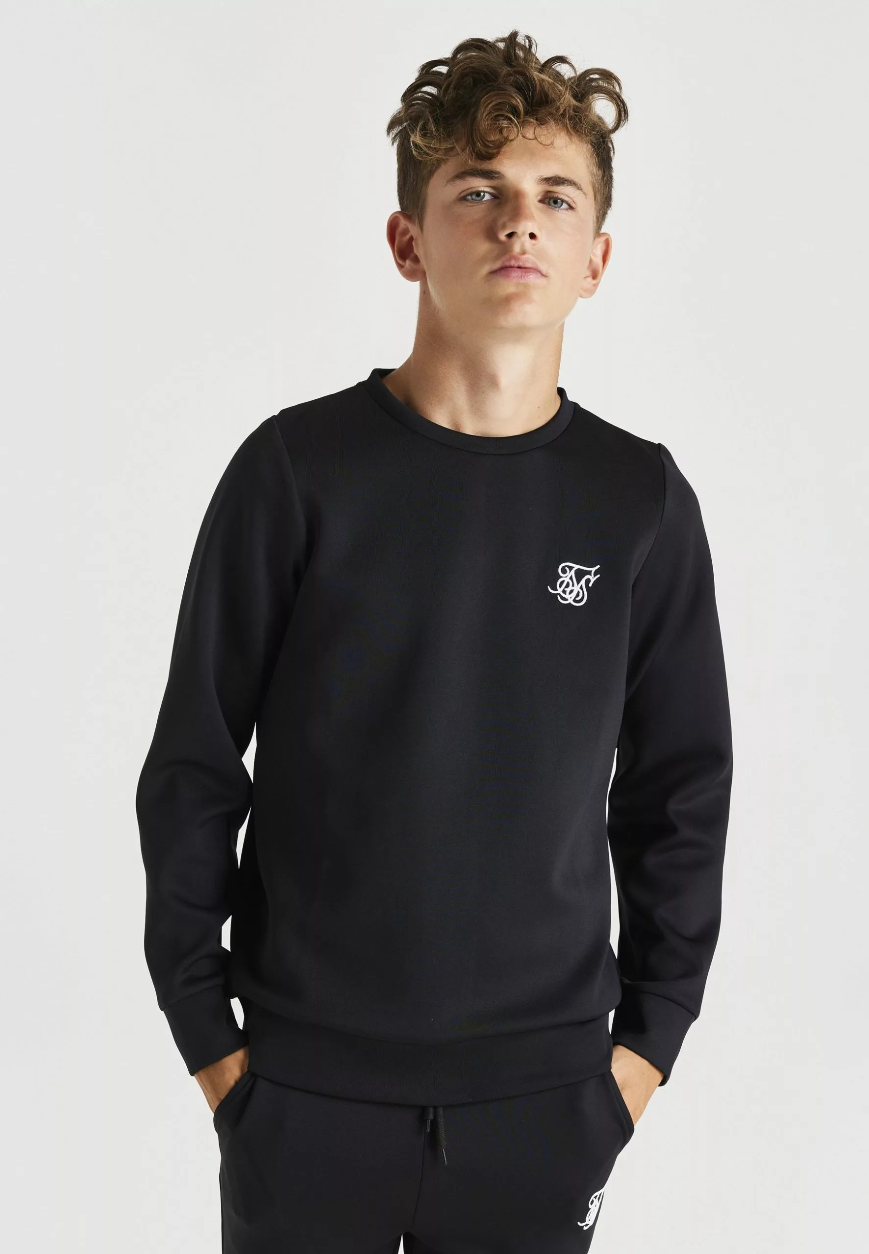 SikSilk Poly Crew Twin Set - Trainingspak - Black 4 SikSilk Poly Crew Twin Set - Trainingspak - Black - Afbeelding 2