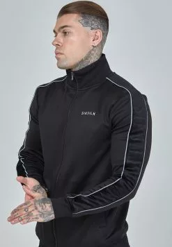 SikSilk Panelled- Sweater Met Rits - Black -Outlet SikSilk Winkel c79564df15534d78be8f7ac49bdfdb3d