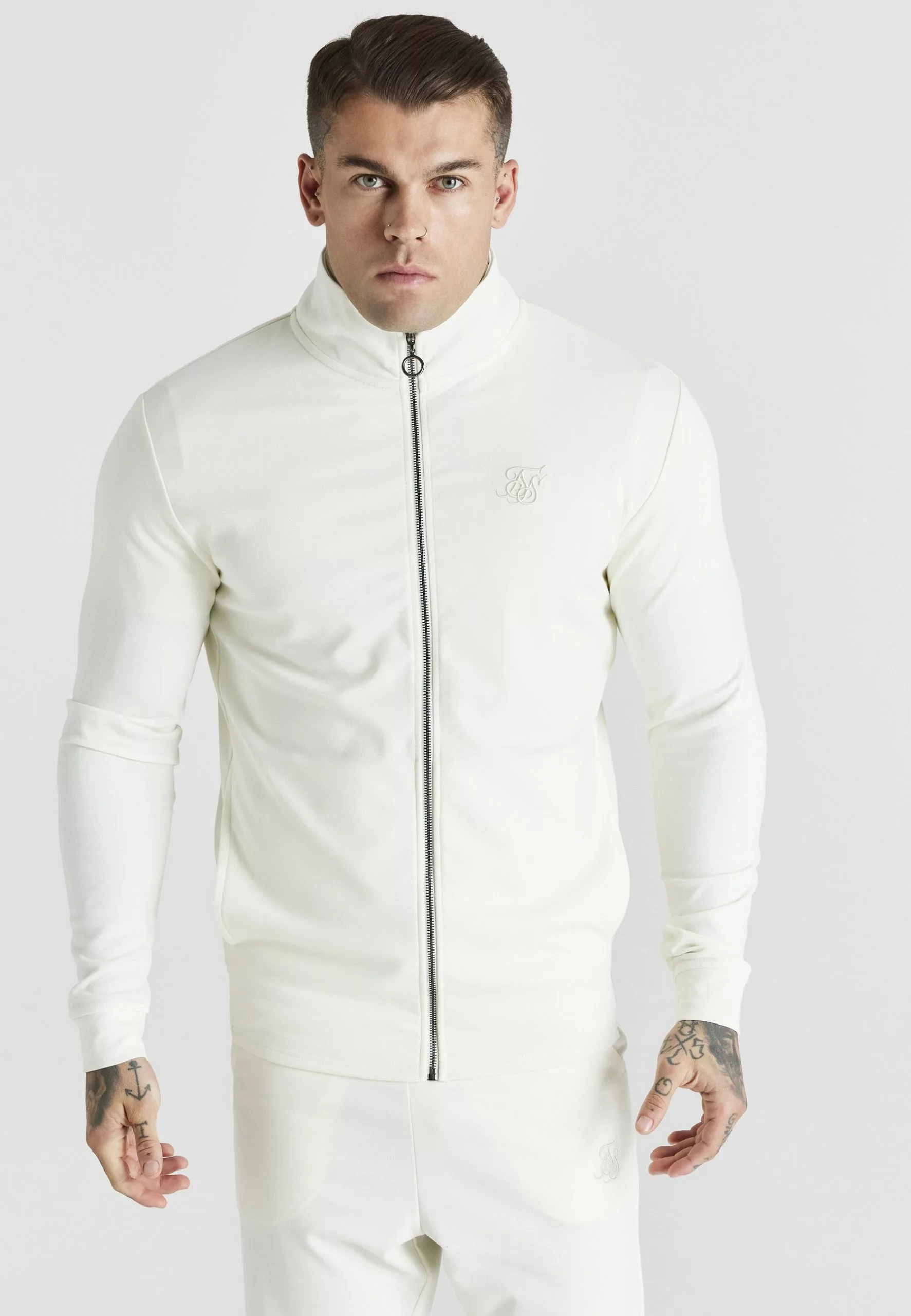 SikSilk Sweater Met Rits - Ecru 3 SikSilk Sweater Met Rits - Ecru