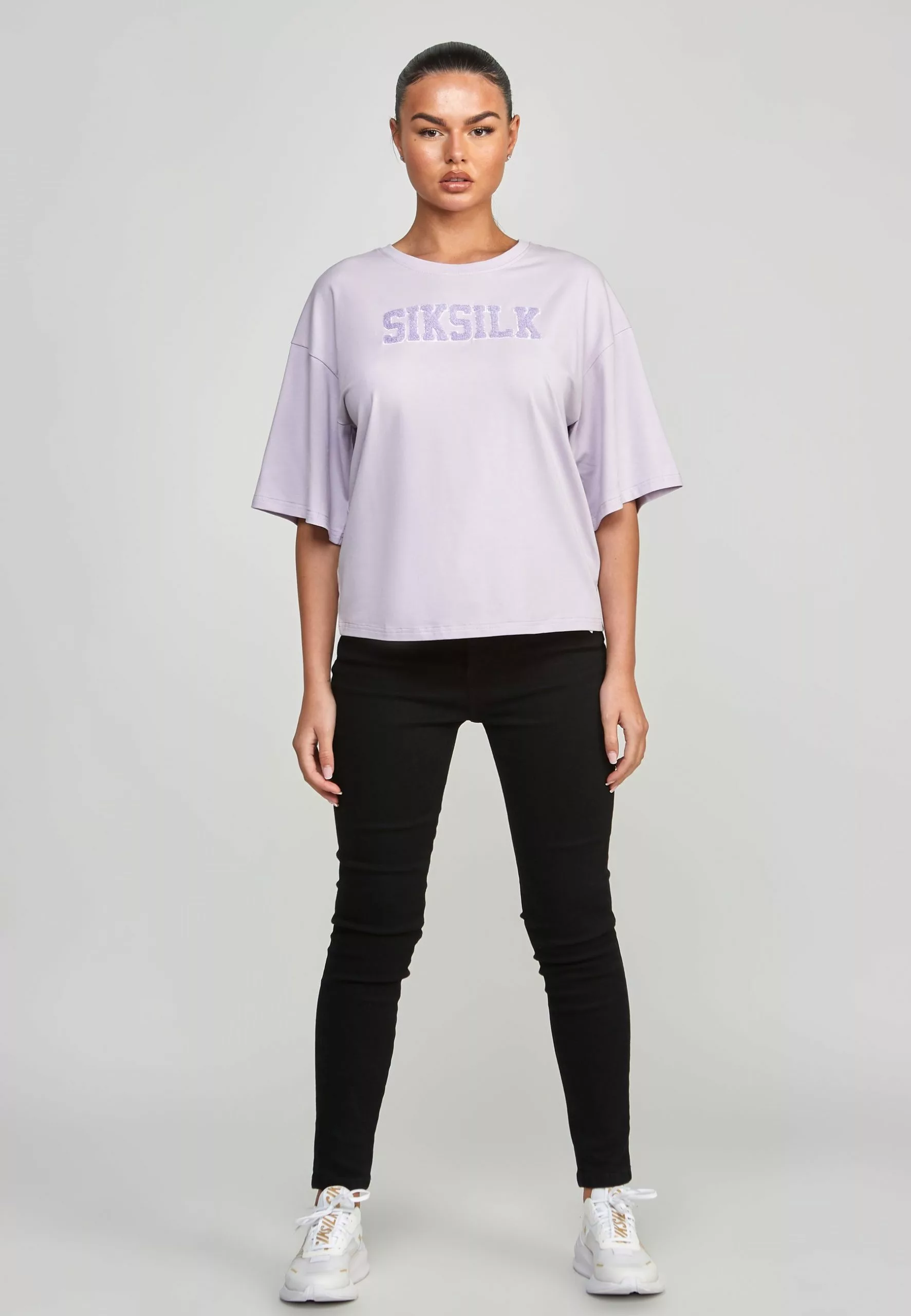 SikSilk Applique Logo - T-Shirt Print - Purple 4 SikSilk Applique Logo - T-Shirt Print - Purple - Afbeelding 2