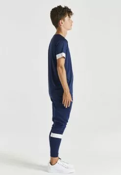 SikSilk Dynamic Tech Tee - T-Shirt Print - Navy -Outlet SikSilk Winkel cd78a24f80044e9582e0490fbf080c81