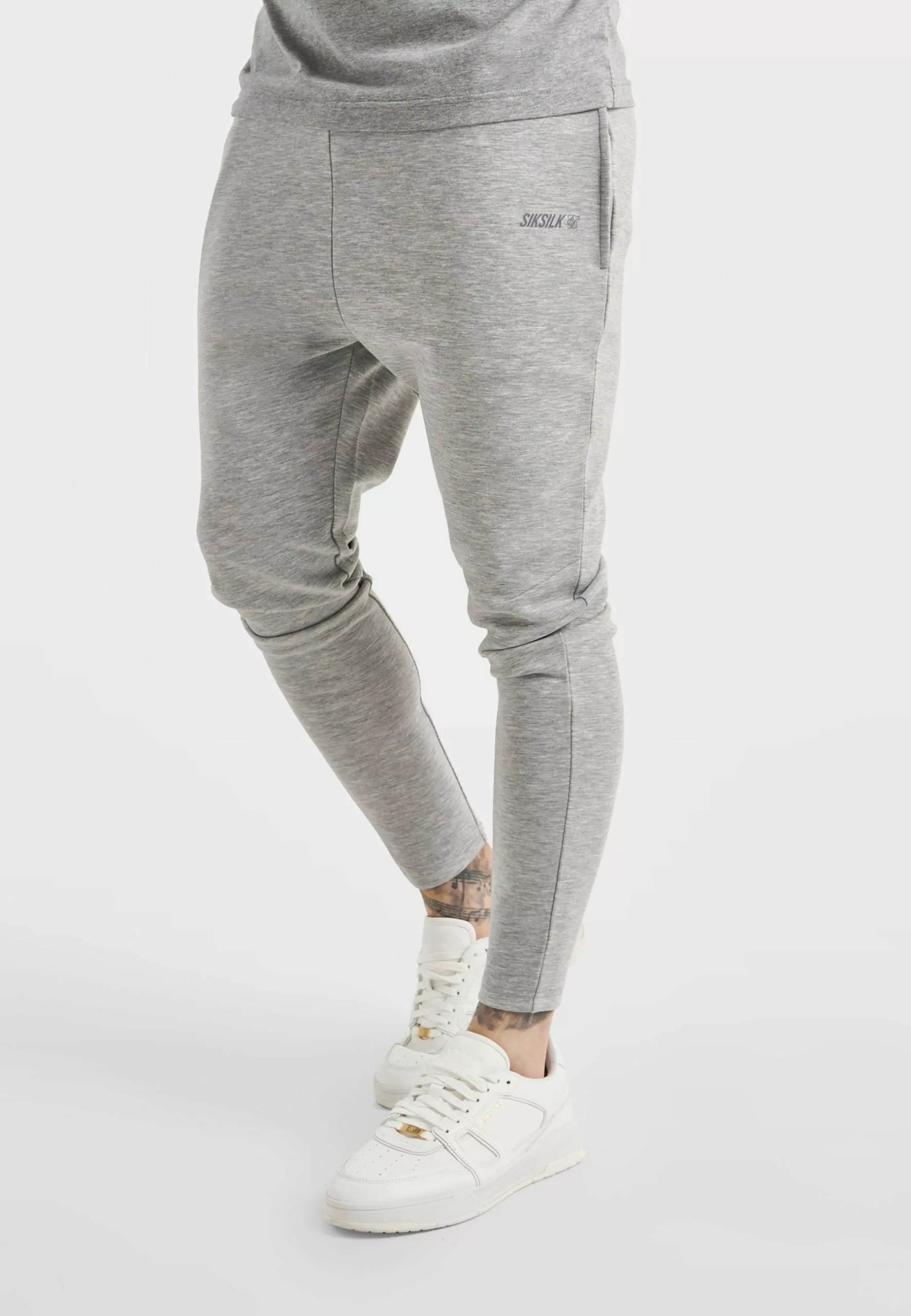 SikSilk Basic- Trainingsbroek - Grey Marl 3 SikSilk Basic- Trainingsbroek - Grey Marl