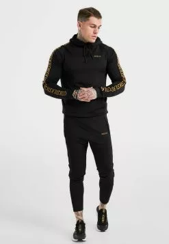 SikSilk Overhead Tape - Hoodie - Black -Outlet SikSilk Winkel cf21cc6737614a848976da4368c1e2ec