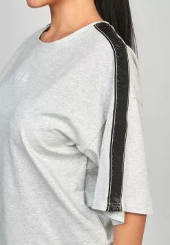 SikSilk Taped - T-Shirt Print - Grey -Outlet SikSilk Winkel cf84868b2d4346d194362ab9b30c3bce