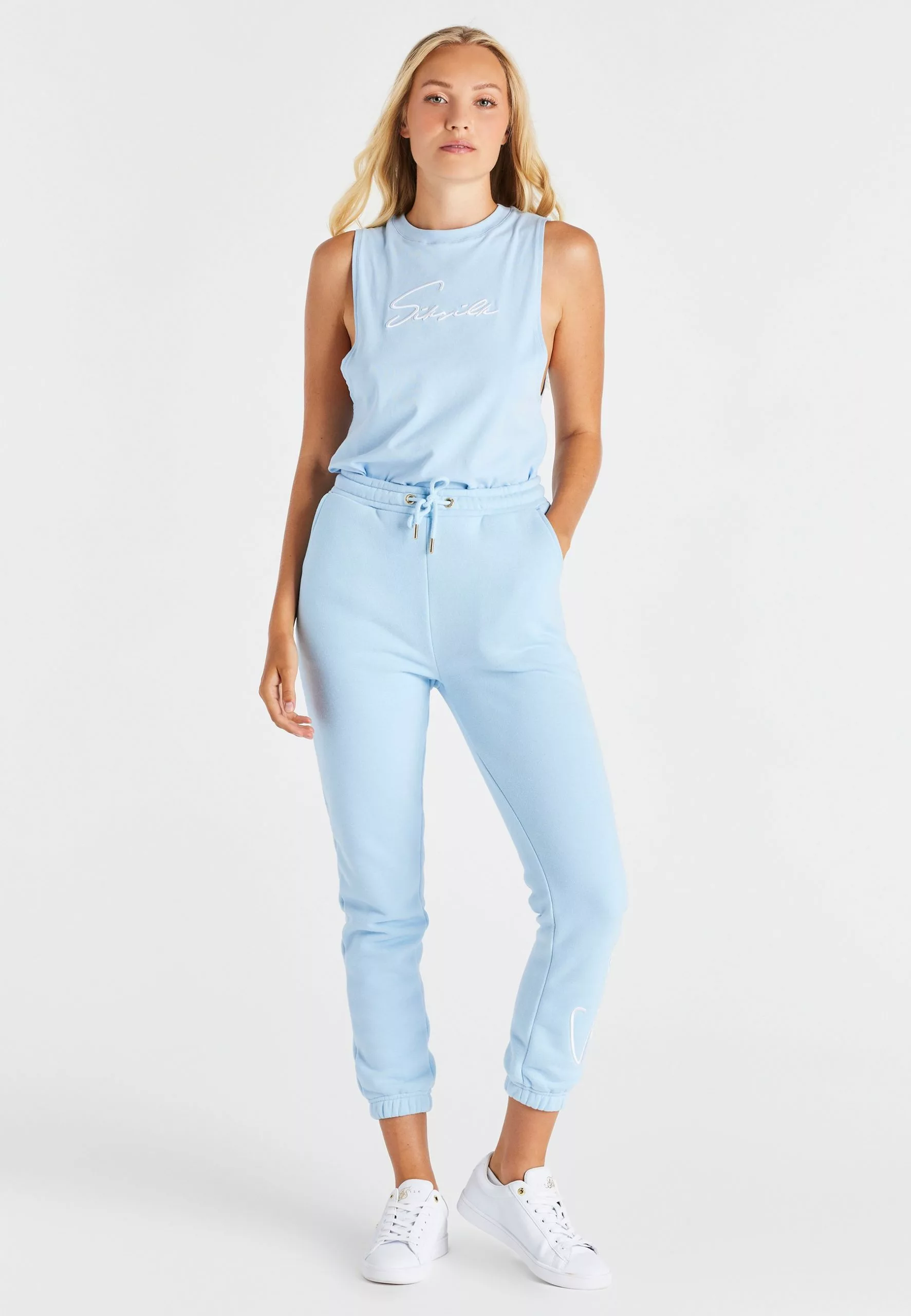 SikSilk Sleeveless- Top - Blue 3 SikSilk Sleeveless- Top - Blue - Afbeelding 2