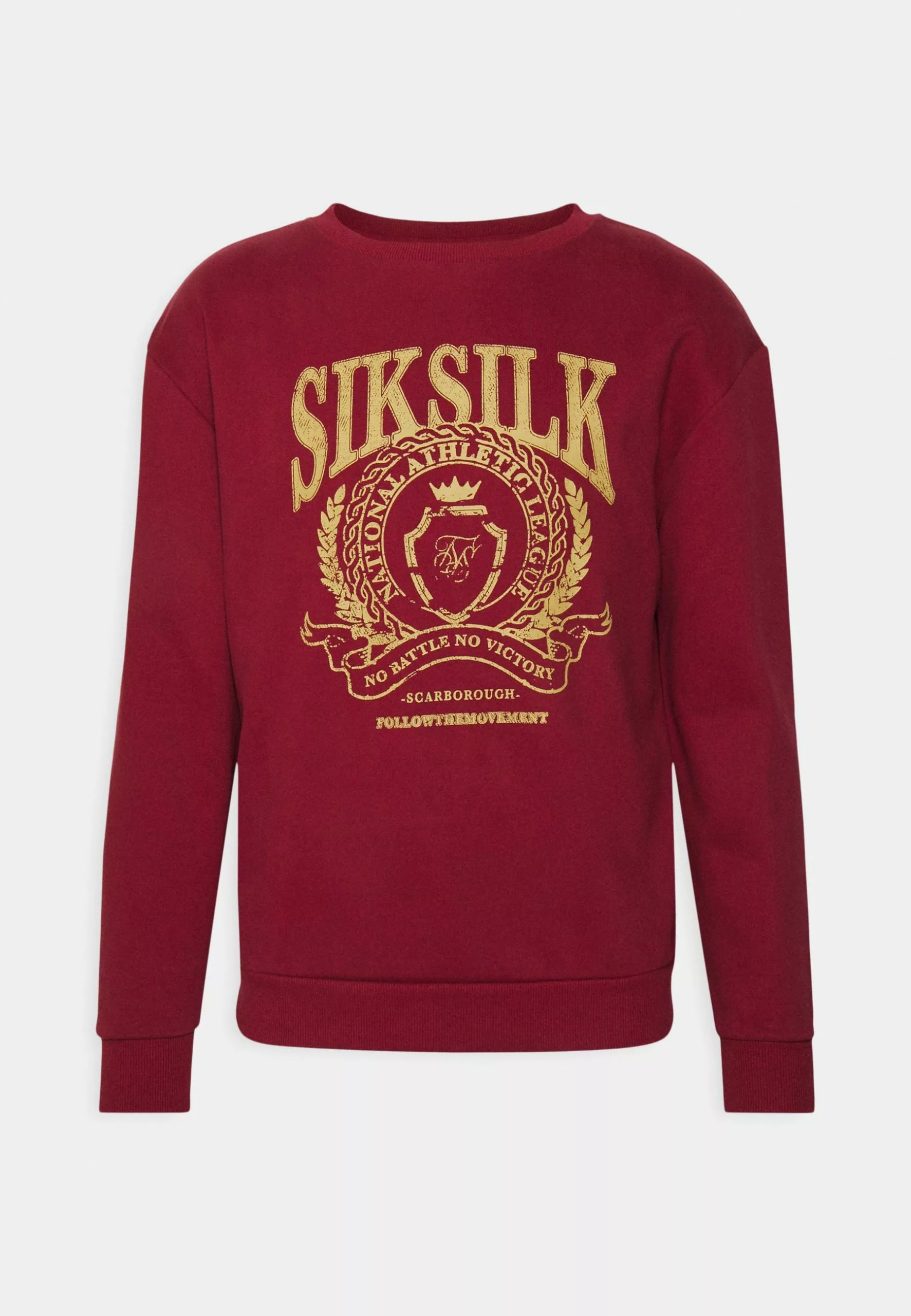 SikSilk Crest Logo - Sweater - Burgundy 7 SikSilk Crest Logo - Sweater - Burgundy - Afbeelding 5