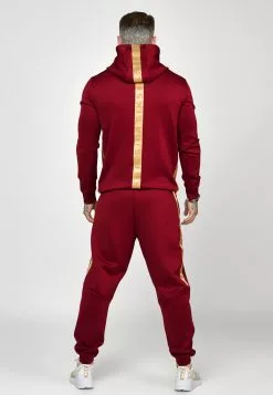SikSilk Tape Jogger - Trainingsbroek - Burgundy -Outlet SikSilk Winkel d342853bdf67443e9d00aa3afbe01e68