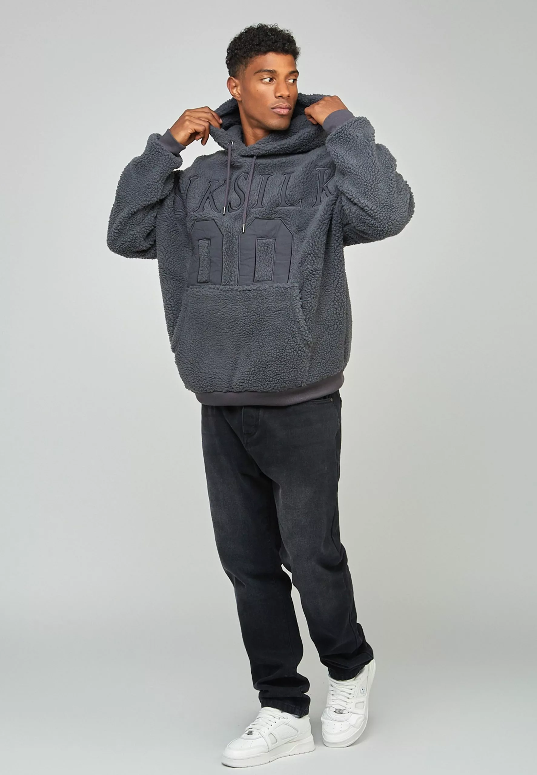 SikSilk Borg - Hoodie - Charcoal 7 SikSilk Borg - Hoodie - Charcoal - Afbeelding 5