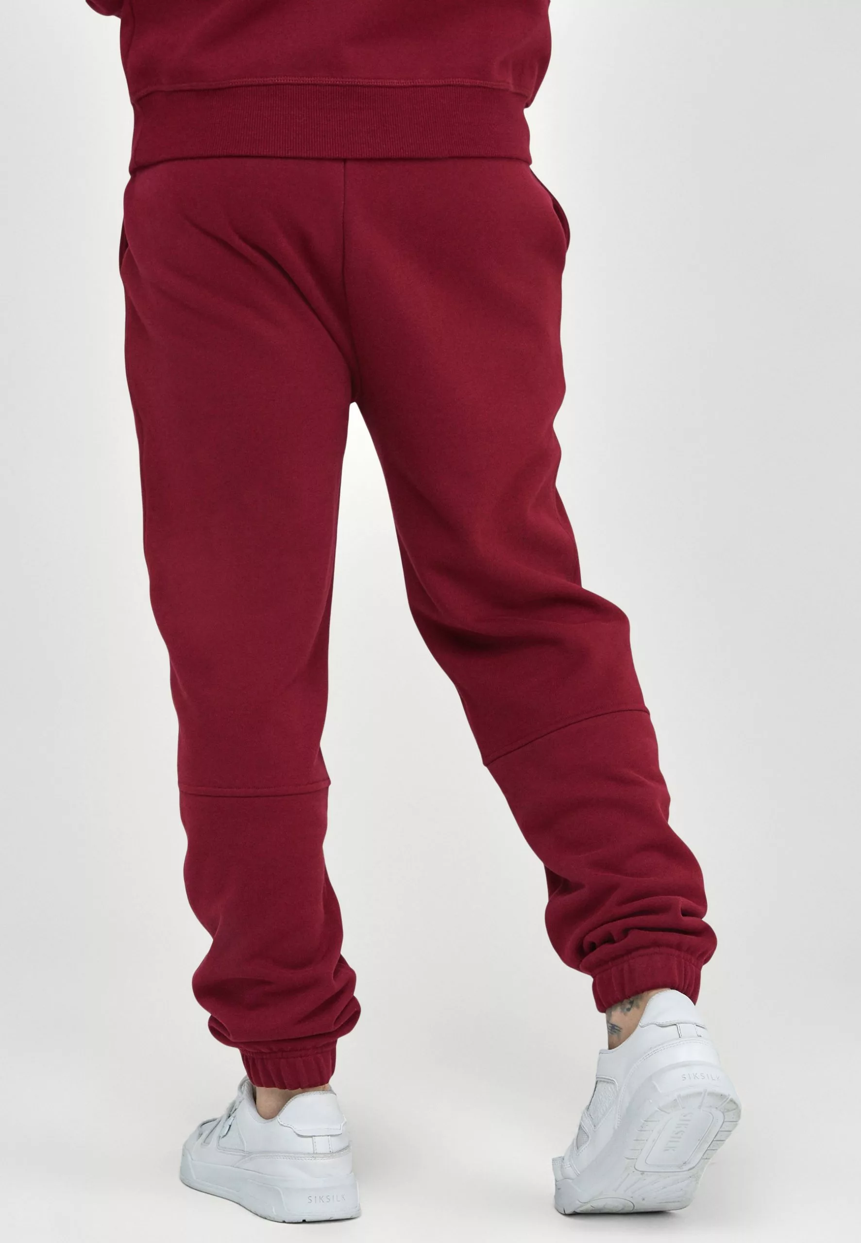 SikSilk Embossed Logo Relaxed Fit Joggers - Trainingsbroek - Burgundy 7 SikSilk Embossed Logo Relaxed Fit Joggers - Trainingsbroek - Burgundy - Afbeelding 5