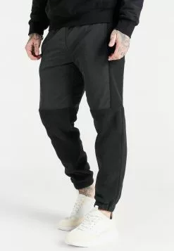 SikSilk Hybrid Pro Elastic Cuff Pants - Trainingsbroek - Black