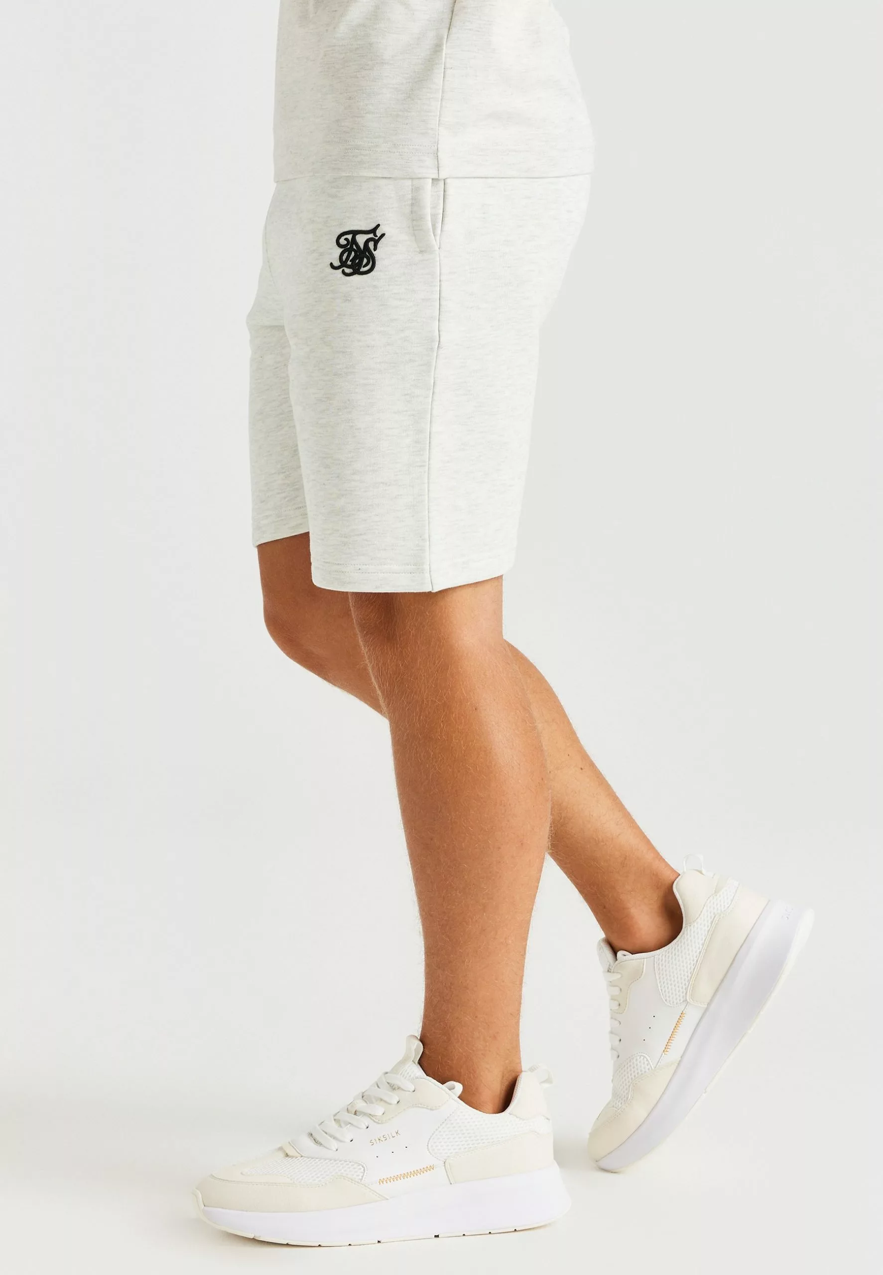 Siksilk Fleece Shorts - Shorts - Snow Marl 5 Siksilk Fleece Shorts - Shorts - Snow Marl - Afbeelding 3