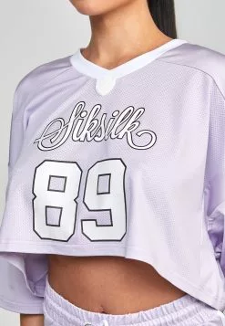 SikSilk Cropped - T-Shirt Print - Purple -Outlet SikSilk Winkel dab4b499b790464b9a60a31005ae8f99