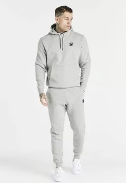SikSilk Hoodie - Grey Marl -Outlet SikSilk Winkel dca9d6a920c34bce913fdeabba84bcae
