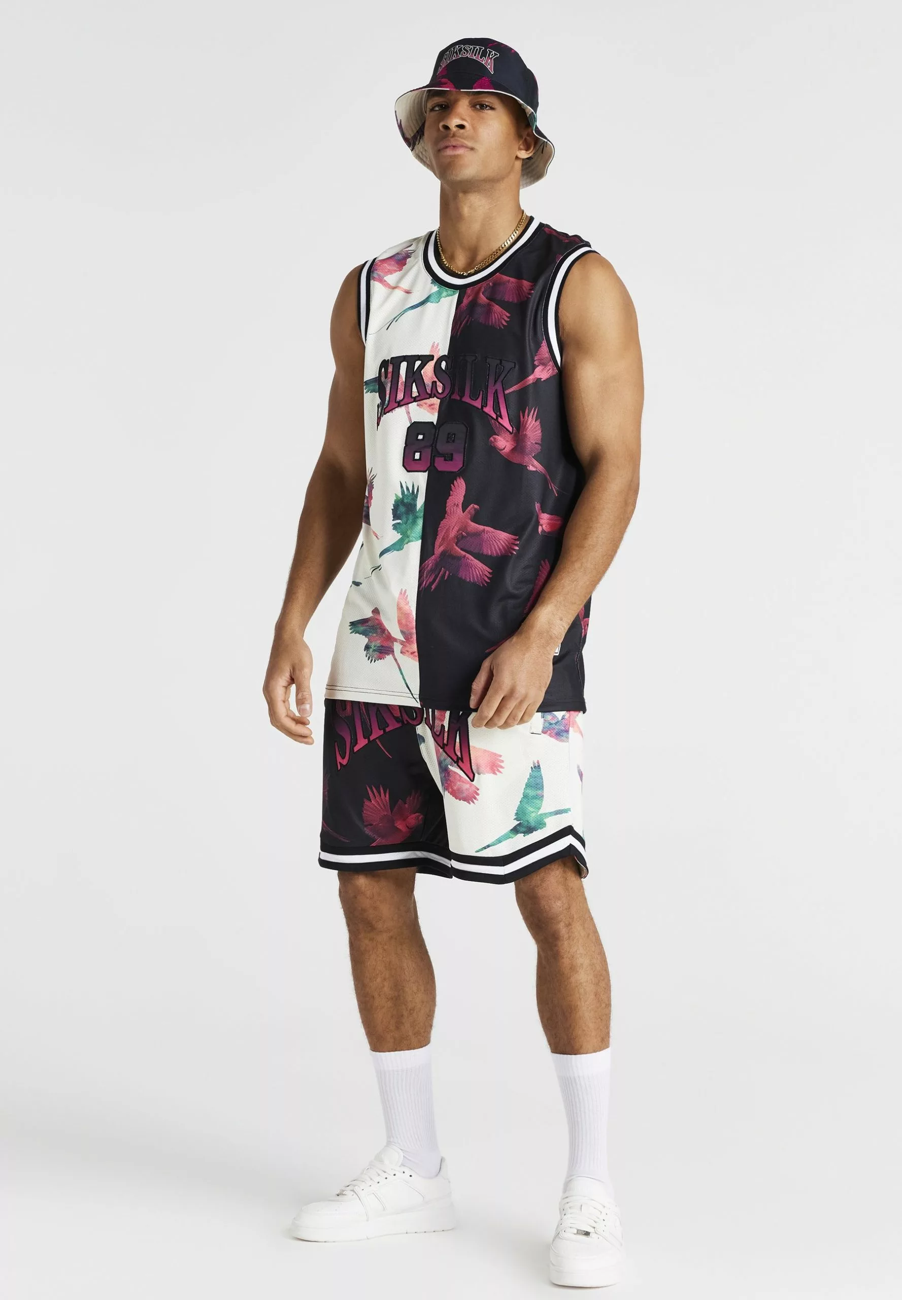 SikSilk Exotic- Top - Ecru /Black 4 SikSilk Exotic- Top - Ecru /Black - Afbeelding 2