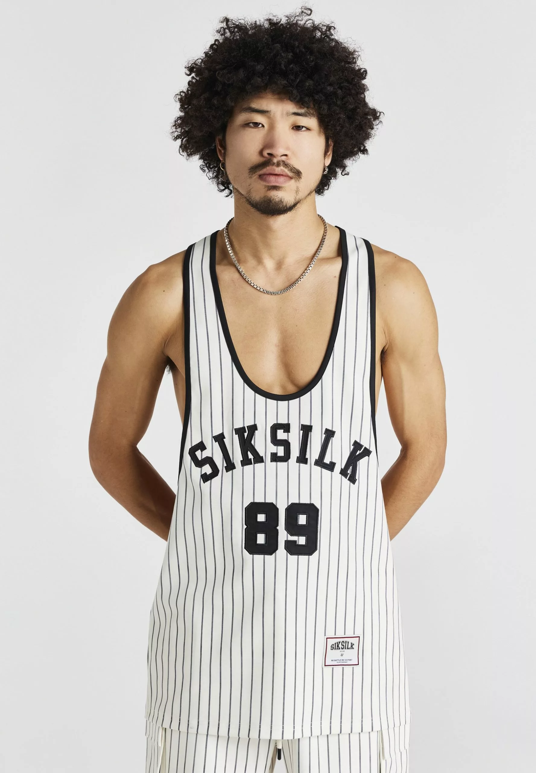 SikSilk Anniversary Racer- Top - Ecru 3 SikSilk Anniversary Racer- Top - Ecru