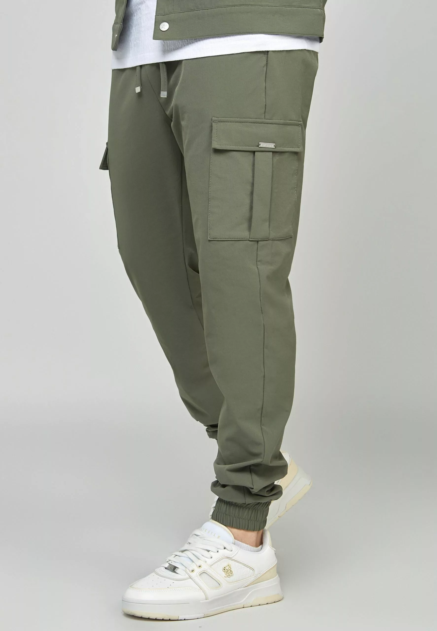 SikSilk Cargobroek - Khaki 6 SikSilk Cargobroek - Khaki - Afbeelding 4