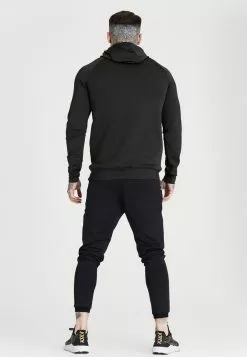 SikSilk Overhead Retro Sports Hoodie - Hoodie - Black -Outlet SikSilk Winkel e2a960e876b44e1a90a1207e528872c9