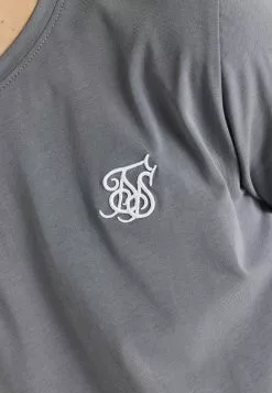 SikSilk Navigate Side Panel - T-Shirt Basic - Grey -Outlet SikSilk Winkel e5ba6f0e788e44aa940951a277b31c94