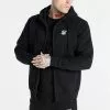 SikSilk Essential Funnel Hoodie - Sweater Met Rits - Black