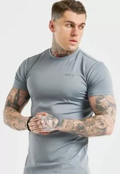 SikSilk T-Shirt Basic - Grey 10 SikSilk T-Shirt Basic - Grey -Outlet SikSilk Winkel e6966c0603ca4e0dbc502688998baf9b