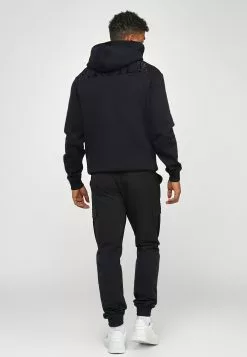 SikSilk Rhinestone Logo Oversized Hoodie - Hoodie - Black -Outlet SikSilk Winkel e79ec33aa3314974876e72c7318a8a29