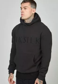 SikSilk Front Branded - Hoodie - Black