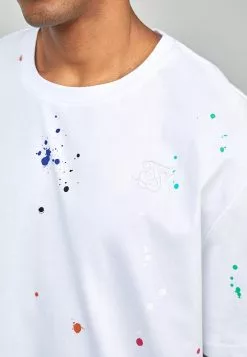 SikSilk Paint Splatter Oversized- T-Shirt Print - White 13 SikSilk Paint Splatter Oversized- T-Shirt Print - White -Outlet SikSilk Winkel e91adeedb6a84cd098fbeb4623ae27b3