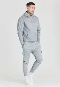 SikSilk Emboss- Hoodie - Grey 10 SikSilk Emboss- Hoodie - Grey -Outlet SikSilk Winkel ea2ac93fe012471e8dc341a200e1a195