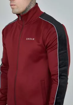 SikSilk Sweater Met Rits - Burgundy -Outlet SikSilk Winkel ebd3afd600de4230b0f9985ba5254097