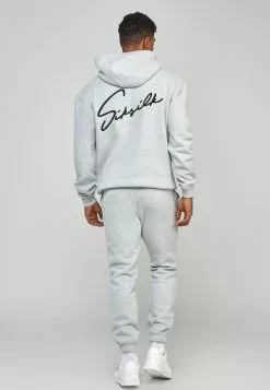 SikSilk Script Embroidery- Hoodie - Grey Marl 9 SikSilk Script Embroidery- Hoodie - Grey Marl -Outlet SikSilk Winkel ebd96880e9484b3fac5d9e60964daaff