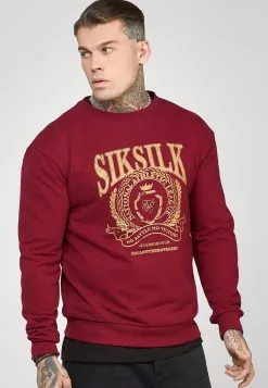 SikSilk Crest Logo - Sweater - Burgundy 11 SikSilk Crest Logo - Sweater - Burgundy -Outlet SikSilk Winkel ebeec744d19c42f2b17c098ba3cf77a2