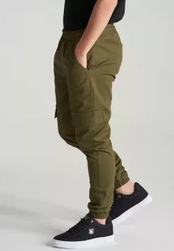 SikSilk Cargo Pants - Cargobroek - Khaki -Outlet SikSilk Winkel ec6896cd8b81450fb179f23555d65c4e
