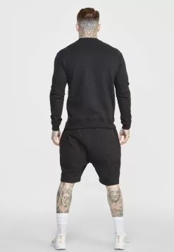 SikSilk Script Embroidery - Sweater - Black -Outlet SikSilk Winkel ecc6814cae9447268f17b214546efa28