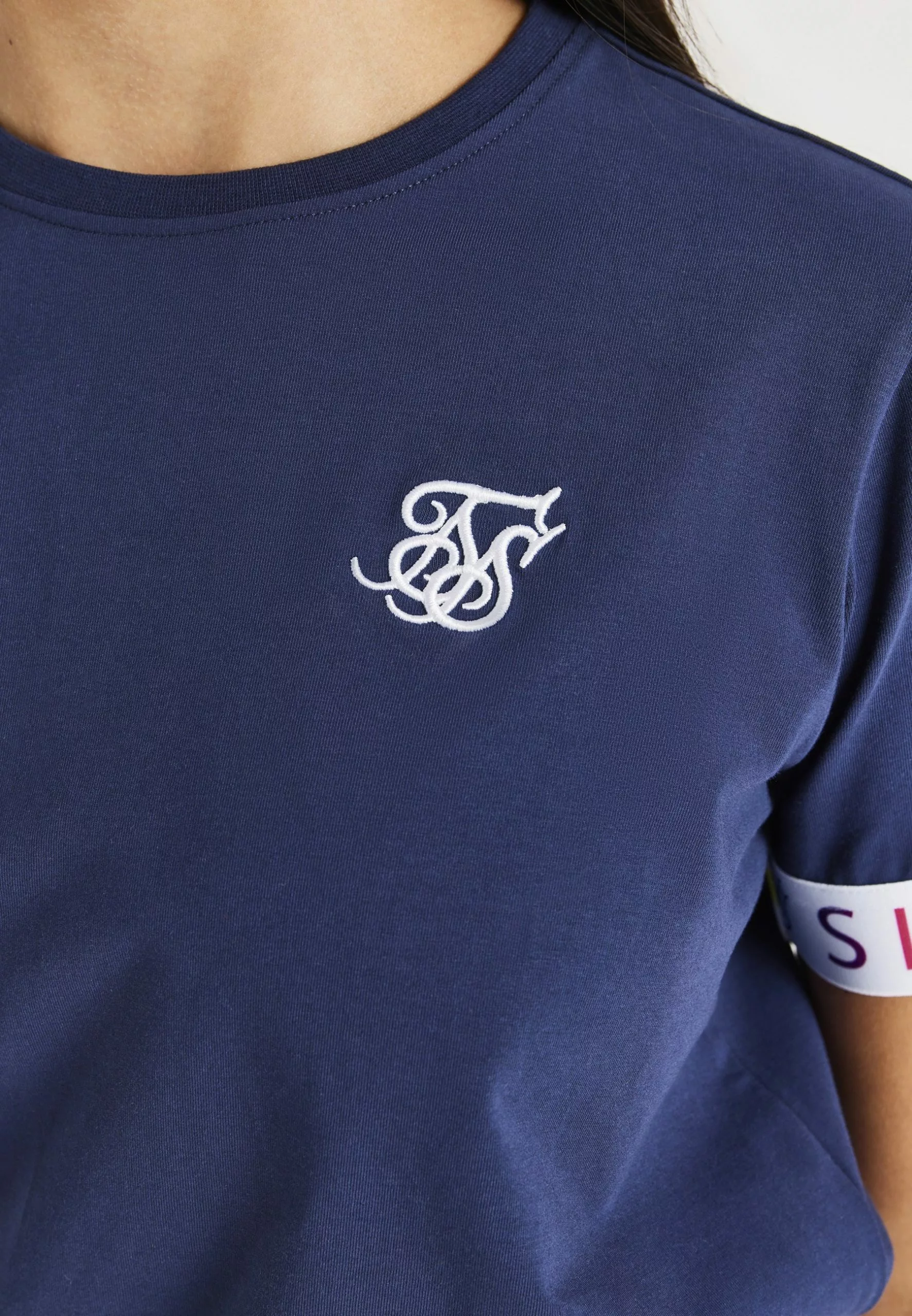 SikSilk Rainbow - T-Shirt Print - Navy 7 SikSilk Rainbow - T-Shirt Print - Navy - Afbeelding 5