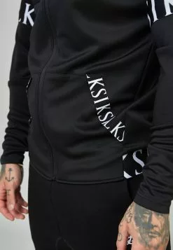 SikSilk Dynmic Zip Through Hoodie - Sweater Met Rits - Black -Outlet SikSilk Winkel f0208d60f3db4c37b2f9e6d2d77ad687