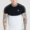 SikSilk Taped Blocked - T-Shirt Basic - Black,White 2 SikSilk Taped Blocked - T-Shirt Basic - Black,White -Outlet SikSilk Winkel f03e8e94e7db4a51b1e2ca7988947a34