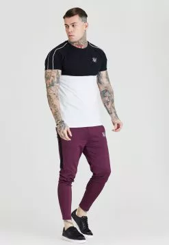 SikSilk Taped Blocked - T-Shirt Basic - Black,White 11 SikSilk Taped Blocked - T-Shirt Basic - Black,White -Outlet SikSilk Winkel f081dbc819254428aabb2df7afef6be1