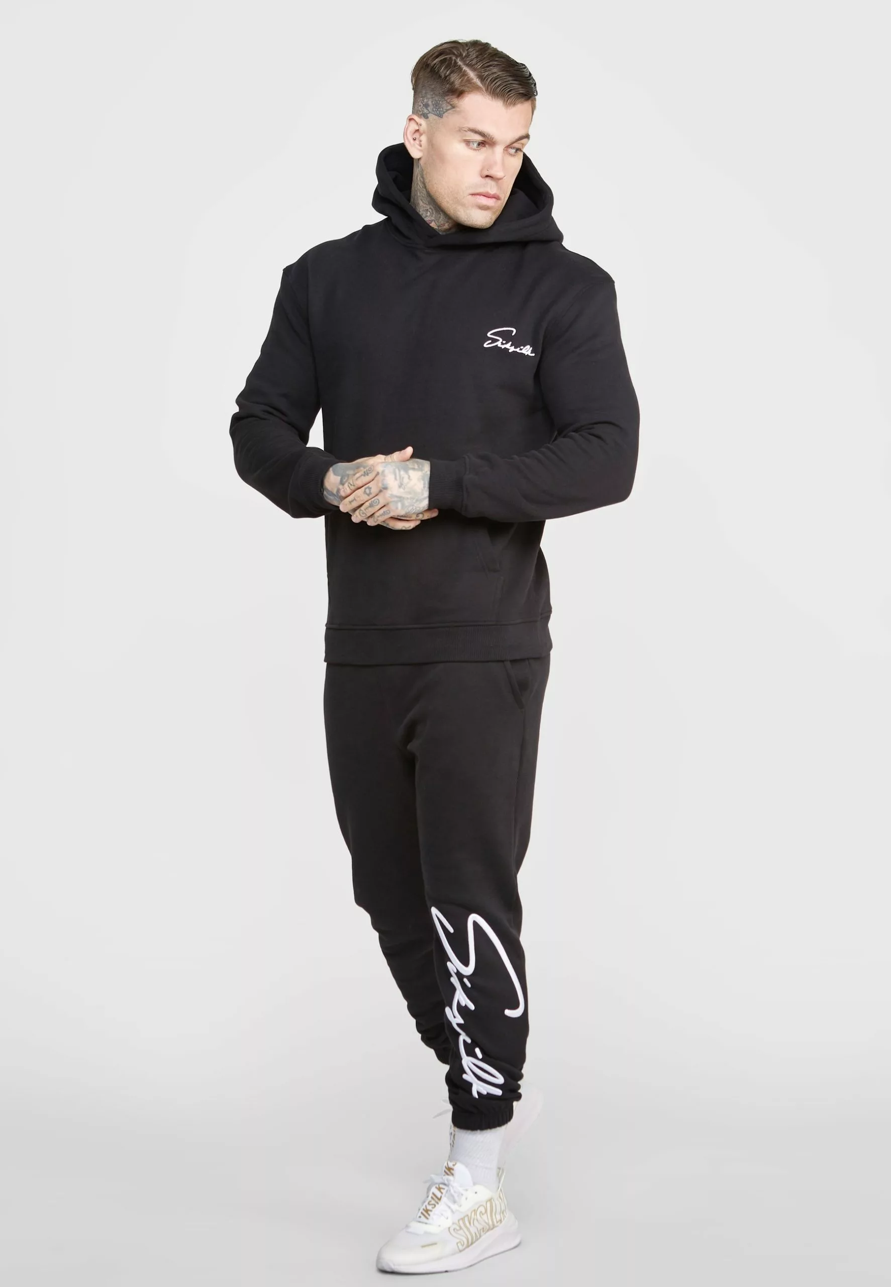 SikSilk Script Embroidery - Trainingsbroek - Black 4 SikSilk Script Embroidery - Trainingsbroek - Black - Afbeelding 2